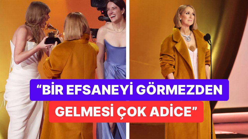 Taylor Swift Grammy'de "Yılın Albümü" Ödülünü Alırken Celine Dion'u Görmezden Gelince "Saygısız" Damgası Yedi