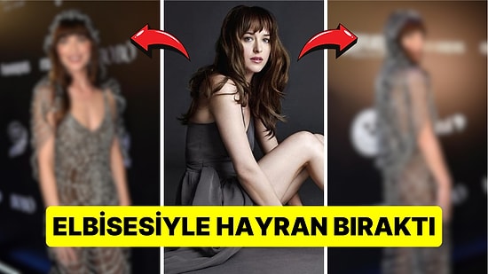 Dakota Johnson'ın Madame Web Esintili Yarı Transparan Elbisesi Tüm Dikkatleri Üzerine Çekti