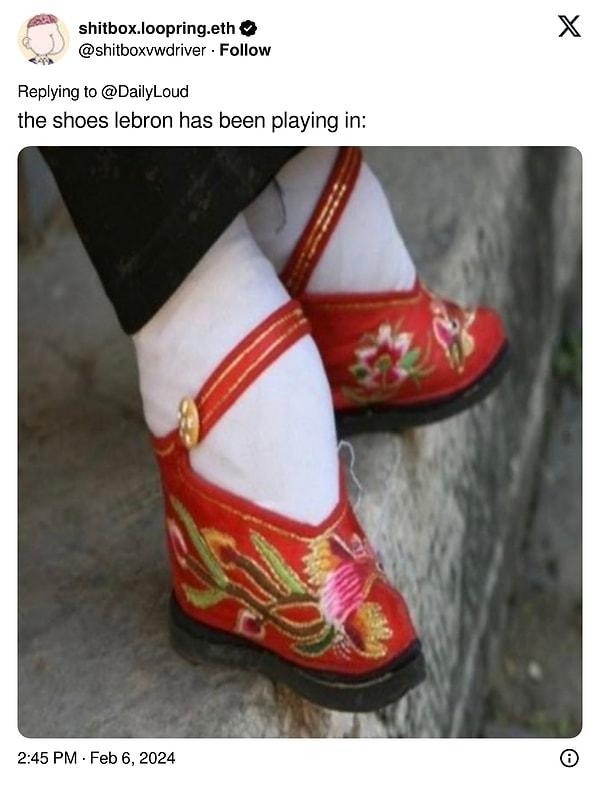 Gelen yorumlar şöyleydi: (LeBron'un oynadığı ayakkabılar)👇