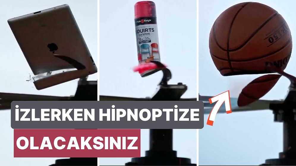 750 Km/s Hızla Dönen Bir Katana Makinesinin Ağır Çekim Görüntüsünü İzlerken Hipnotize Olacaksınız