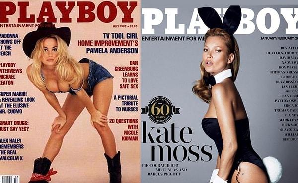 Hugh Hefner tarafından ilk sayısı 1 Aralık 1953 tarihinde çıkarılan yetişkinlere özel Playboy Dergisi için pek çok ünlü isim poz vermişti.