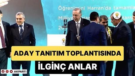 Şanlıurfa Aday Tanıtım Toplantısında Erdoğan'a Yakın Durmak İsteyen Kişiler Arasında İlginç Anlar Yaşandı