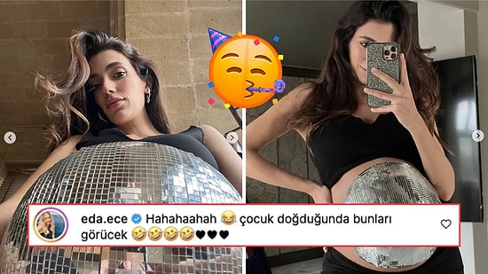 Hamileliğinin Son Günlerinde Olan Rachel Araz Göbeğinden Kocaman Bir Disko Topu Yaptı!