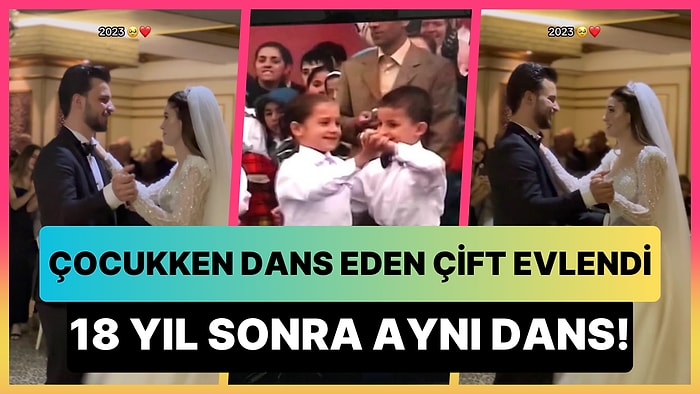 18 Yıl Önce Çocukken Dans Ettiği Erkek ile Evlenerek Düğünde Tekrar Dans Eden Kadının Viral Olan Paylaşımı