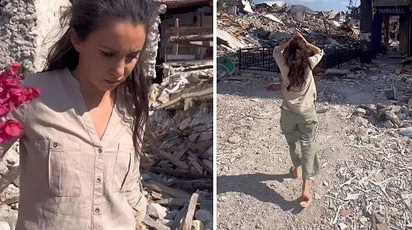 17 akrabasını depremde kaybeden Karsu, depremin 1. yılında memleketi Hatay'a gitti.