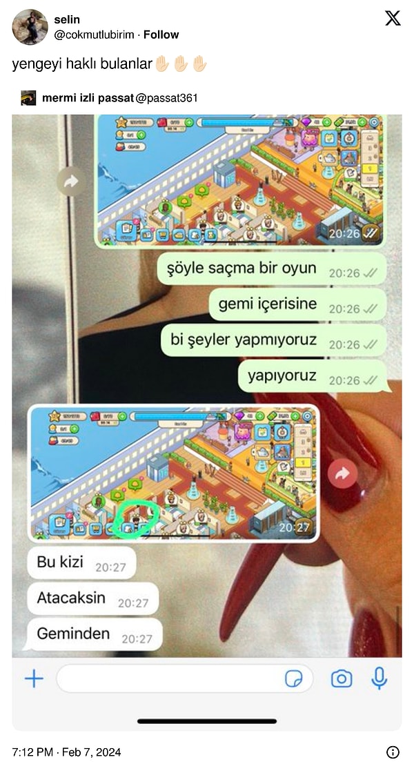 13. Ben şahsen buldum.😂