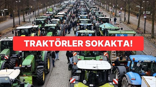 Avrupa’daki Eylemler Türkiye’ye Sıçradı: Konya’da Traktörler Sokakta