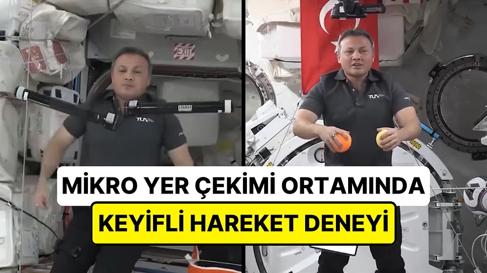 Alper Gezeravcı, Mikro Yer Çekimi Ortamında Cisimlerin Hareketlerini İncelediği Yeni Bir Deney Videosu Çekti