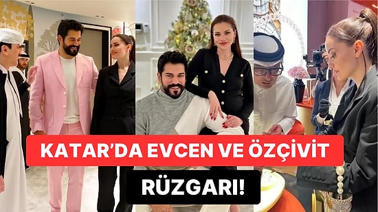 "Sette Kriz Var" Derken Fahriye Evcen ve Burak Özçivit'in Katar Gezmesinden İlk Görüntüler Geldi