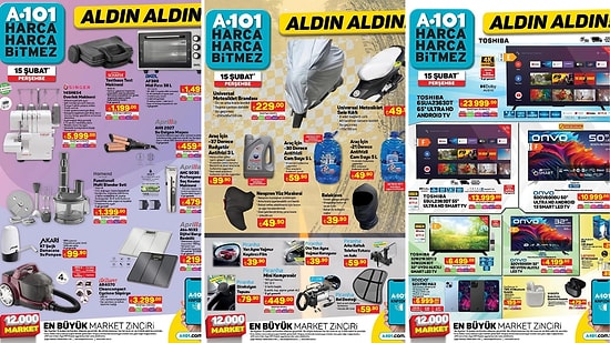 A101'e Overlok Makinesi Geliyor! 15 Şubat 2024 A101 Aldın Aldın Kataloğu