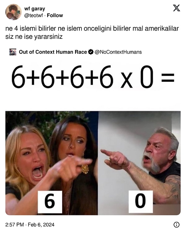 Matematikleri berbat.