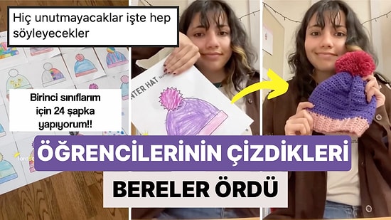 Öğrencilerine Hayal Ettikleri Bereyi Çizdirip Her Birini Tek Tek Ören Öğretmenin Emeğine Bayılacaksınız