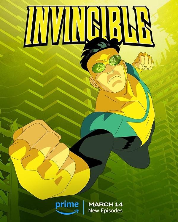 Invincible'ın 2. sezon 2. kısmından bir afiş yayımlandı.