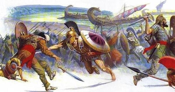 Görüntüler ise Termopylae Muharebesinden geliyor.