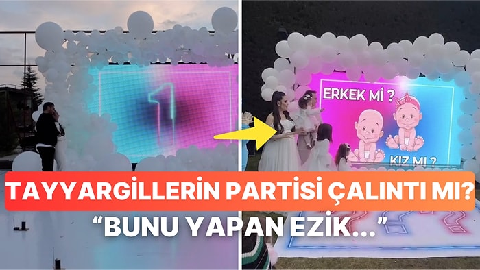 Tayyargillerin Merakla Beklenen Cinsiyet Partisi Organizasyonunun Çalıntı Olduğu Ortaya Çıktı!