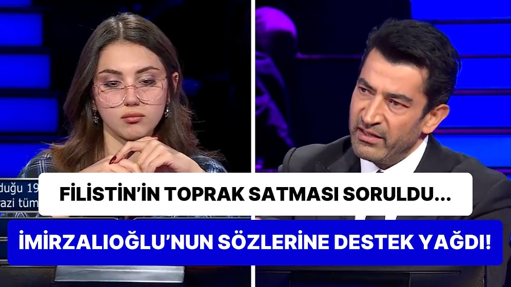 Milyoner'de Kenan İmirzalıoğlu Filistin Sorusunun Ardından Sarf Ettiği Sözlerle Duygulara Tercüman Oldu!