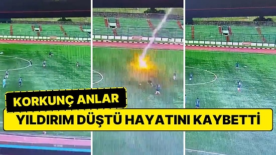Endonezya'daki Futbol Maçında Sahaya Yıldırım Düştü Talihsiz Futbolcu Kurtarılamadı