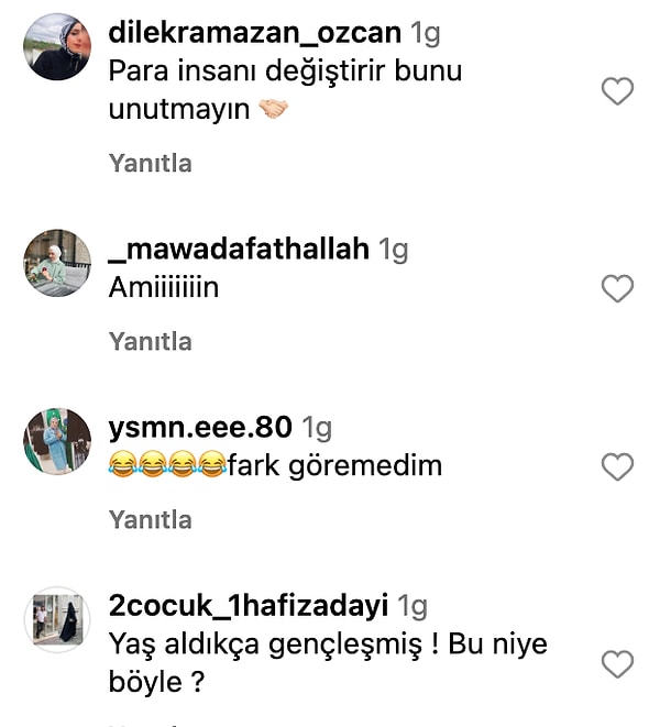 Takipçilerinden yorum da geldi...