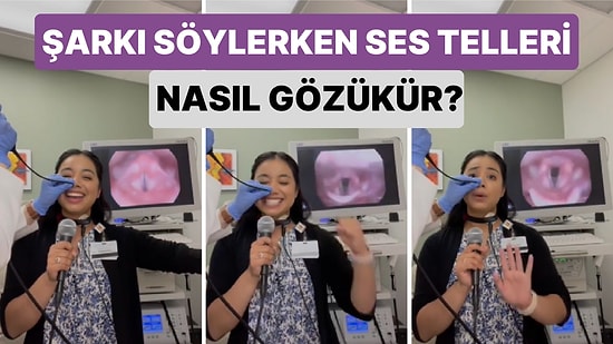 Bir Kadın Şarkı Söylerken Ses Tellerinin Nasıl Gözüktüğüne Bakmak İçin Özel Bir Yöntemle O Anları Görüntületti