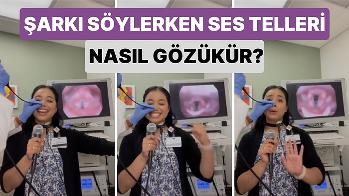 Bir Kadın Şarkı Söylerken Ses Tellerinin Nasıl Gözüktüğüne Bakmak İçin Özel Bir Yöntemle O Anları Görüntületti