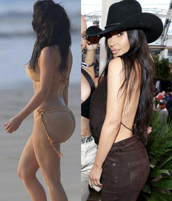 Özellikle kalçasındaki dolguların resmen yok olmasıyla dikkat çeken Kardashian'ın Kardashian'lığından ne kaldığı ve bu kiloları nasıl verdiği ise akıllarda soru işaretleri bıraktı.