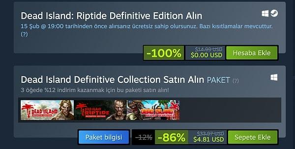 Peki Dead Island: Riptide Definitive Edition'a Steam üzerinden nasıl ücretsiz sahip olacağız?