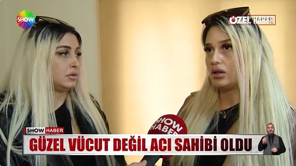 Şekil olarak da görüntü olarak da estetikli bir memeye benzemediğini ve ağrıları olduğunu belirten kadın, daha güzel bir vücuda sahip olmak isterken hayatı karardı.