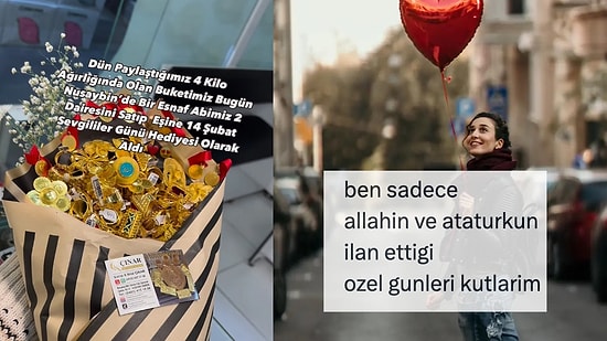 Hediye İçin İki Daire Satan Adamdan 14 Şubat'a Dargın Olanlara Son 24 Saatin Viral Tweetleri