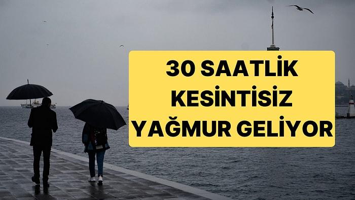 Meteoroloji’den Kuvvetli Yağış Uyarısı: İstanbul’da 30 Saatlik Kesintisiz Yağmur Beklentisi
