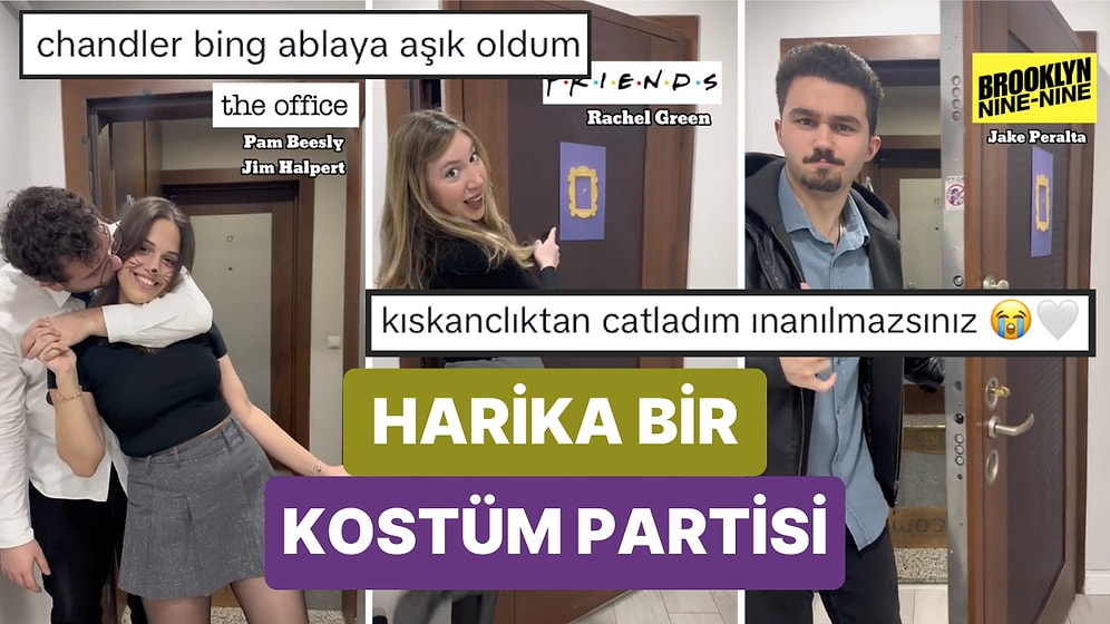 Sitcom Tutkunları Bayılacak! Herkesin Farklı Bir Sitcom Dizisi Karakteri Gibi Giyindiği Harika Parti