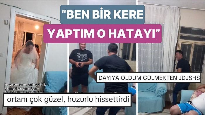 27 Yıllık Eşini Yeniden Gelinlikle Görünce "Ben Bir Kere Yaptım O Hatayı" Diyerek Kaçan Baba