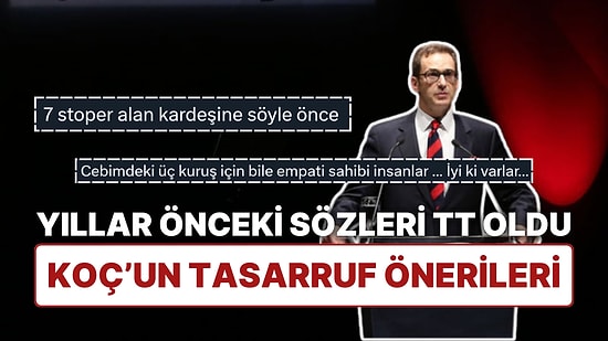 Ali Koç Unutulmadı: Ülkenin En Zenginlerinden Ömer Koç'un Enflasyon ve Tasarruf Önerileri Yeniden Gündem Oldu!