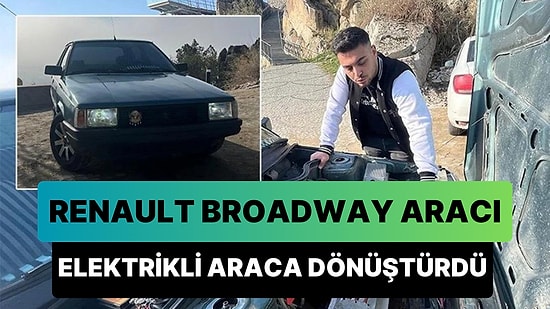 Eskişehir'de Bir Genç 35 Yıllık Broadway Aracı Elektrikli Araca Dönüştürdü: Kilometrede 10 Kuruş Yakıyor!