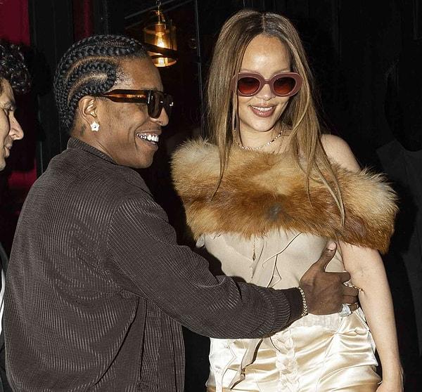 ASAP Rocky ve Rihanna'nın mutlulukları resmen yüzlerinden okunuyordu!