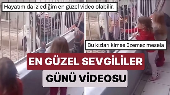 Sevgililer Günü'nde İki Minik Kızına Gül Alan Babanın Yarattığı Mutluluk Anı İçinizi Sıcacık Yapacak