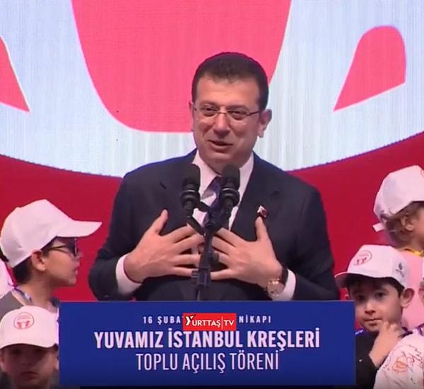 İstanbul Büyükşehir Belediye Başkanı Ekrem İmamoğlu, Yuvamız İstanbul Kreşleri Toplu Açılış Töreni'nde açıklamalarda bulundu.