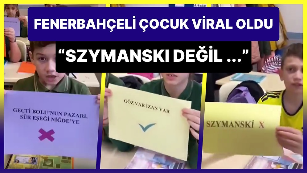 Atasözlerinin Doğru Kullanımlarını Açıklayan Çocuklardan Viral Olan Sebastian Szymanski Göndermesi