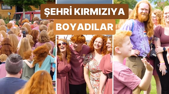 Şehri Kırmızıya Boyadılar: Yüzlerce Kızıl Saçlı İnsanın Bir Araya Geldiği Festivalden 'Renkli' Görüntüler