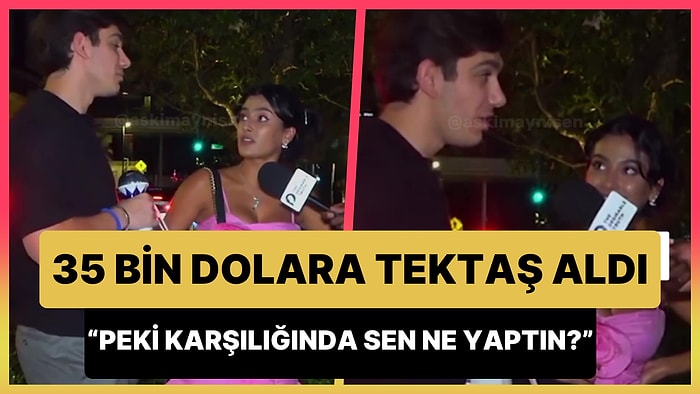 '35 Bin Dolarlık Tektaş Yüzük Karşılığında Sen ne Yaptın?' Sorusuna Sevgilisinin Yerine Harika Bir Cevap Verdi