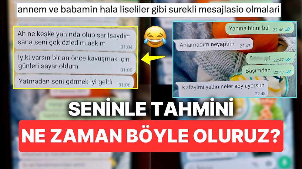 Anne ve Babasının Hala Liseli Gibi Mesajlaştığı Konuşmaları Paylaşan Kullanıcı Size Gelecek Hayali Kurduracak