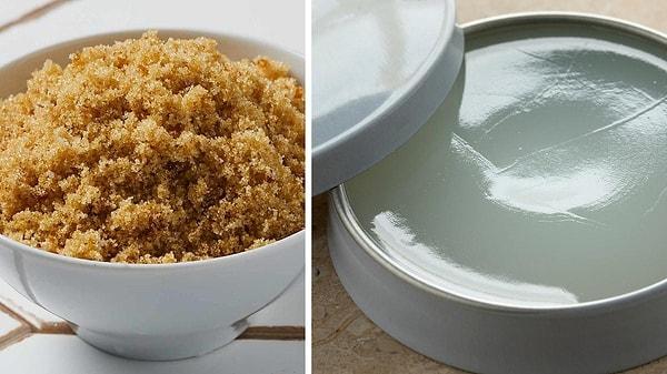 5. A practical method for peeling: Brown sugar and Vaseline!