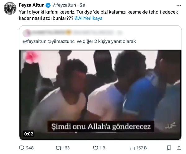 Bir sosyal medya hesabı tarafından bir paylaşıma etiketlenen Altun, İçişleri Bakanı Ali Yerlikaya'yı da etiketleyerek sitemde bulundu!