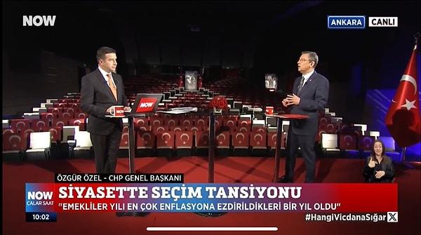 CHP Genel Başkanı Özgür Özel, NOW TV'de İlker Karagöz'ün gündeme ilişkin sorularını yanıtladı.