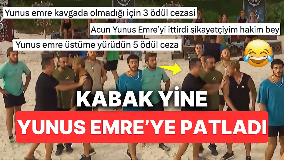 Survivor'da Ortalık Yangın Yerine Dönerken Acun Ilıcalı'nın Yine Yunus Emre'yi Bulup İttirmesi Kahkaha Attırdı