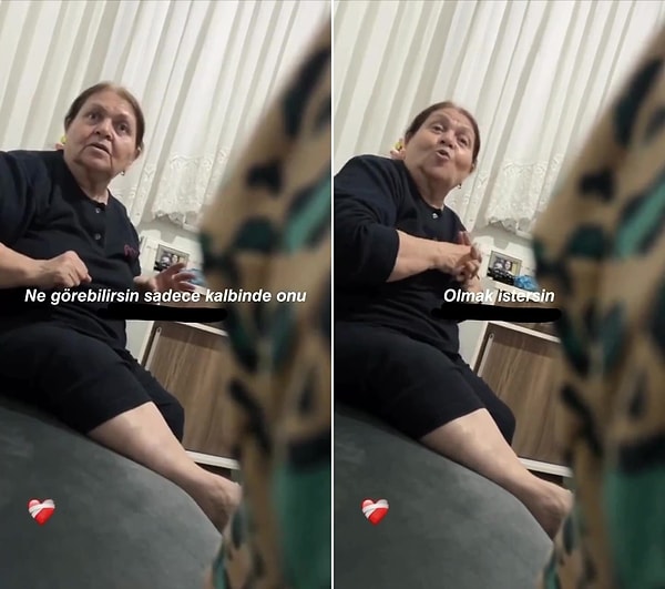 Anne o anlarda, 'İnsanın elinde olmayan bir duygudur sevgi, ne tutabilirsin ne yakalayabilirsin ne görebilirsin sadece kalbinde onu derinden hissedersin' diyor.