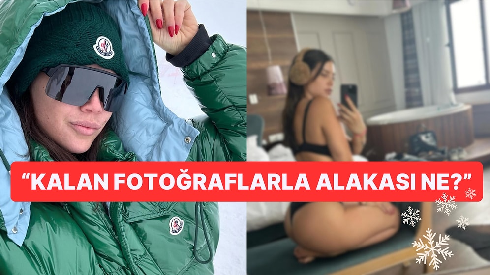 Biz Doğalgazı Fullemişken Wanda Nara Kar Tatilinden İç Çamaşırlı Paylaşım Yaptı