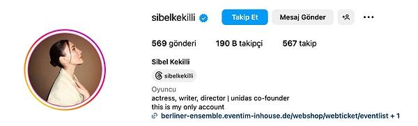 2017 yılında Sibel Kekilli'nin koyduğu engel şimdi kalktı ve profili yeniden Türkiye'deki Instagram kullanıcılarına görünmeye başladı.