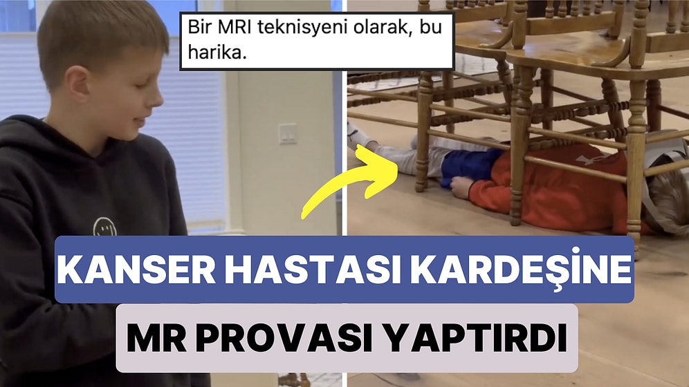 Bir Çocuk MR'a Girmesi Gereken Kanser Hastası Kardeşine Sanal Gerçeklik Gözlüğüyle Prova Yaptırdı