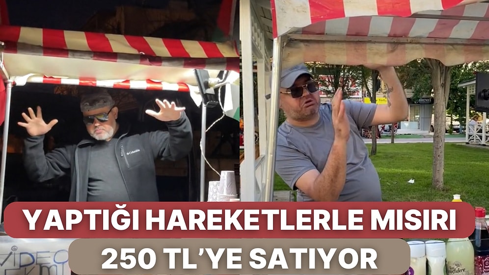 Konya'da Seyyar Bir Mısırcının Yaptığı Garip Hareketleri Videoya Çekmek İçin Müşterileri 250 TL Veriyor