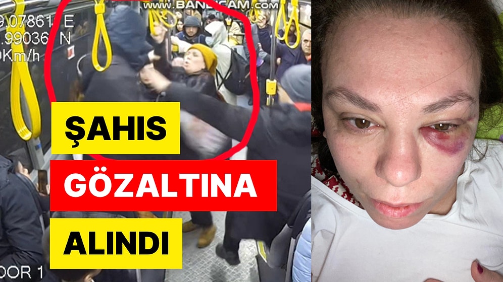 Otobüste Yer İstedi, Yumruklu Saldırıya Uğradı! Şahıs Gözaltına Alındı, O Anlar Kameraya Böyle Yansıdı